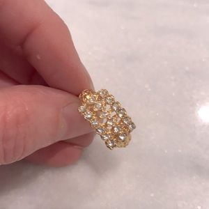 Vintage crystal ring size 7